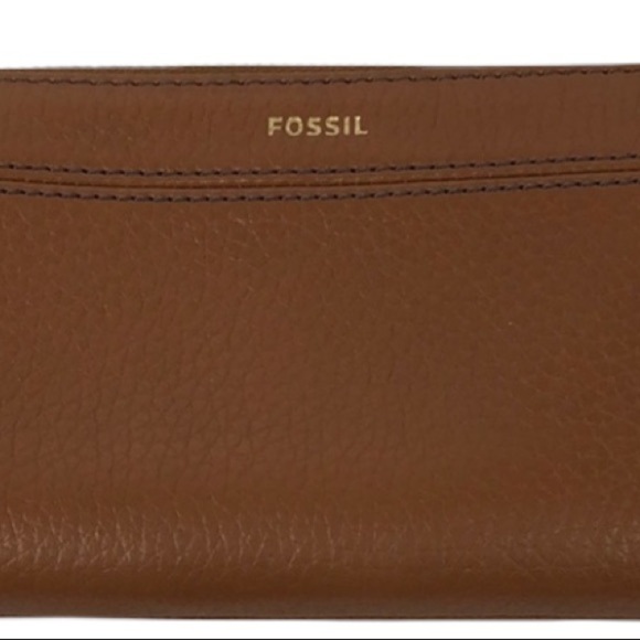 Fossil Zip Card Holder Leather Wallet - Picture 3 of 8